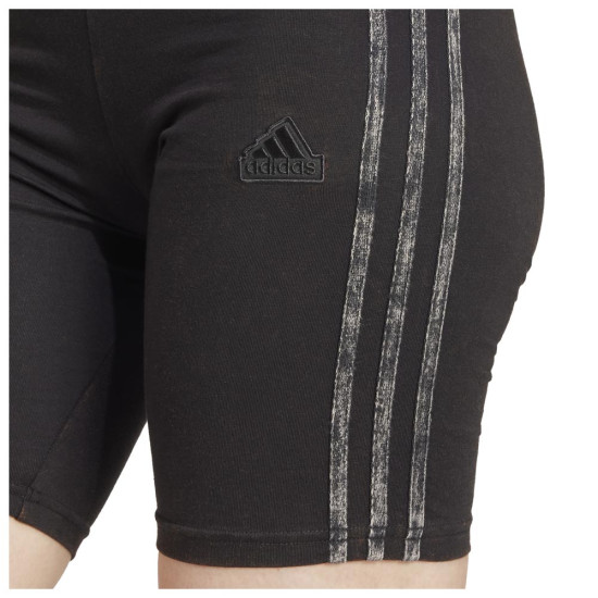 Adidas Γυναικείο ποδηλατικό κολάν All SZN 3-Stripes Garment Wash Bike Shorts